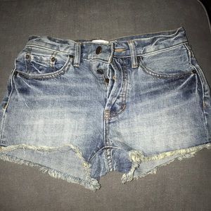 Free People NWT Camp Denim Jean Shorts 24